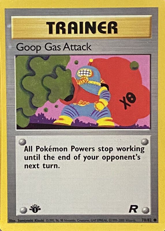 Goop Gas Attack 2000 Team Rocket #78/82 1st Edition CGC 9