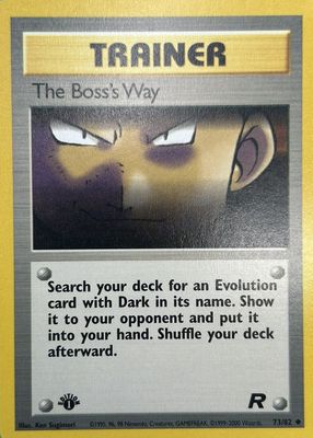 2000 Team Rocket #73/82 1st Edition