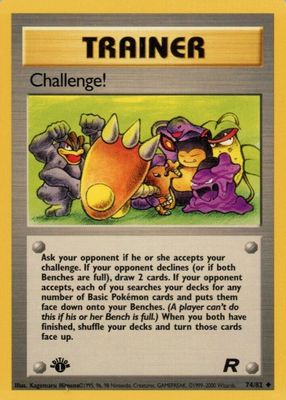 2000 Team Rocket #74/82 1st Edition