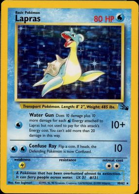 1999 Fossil #10/62 Unlimited Holo