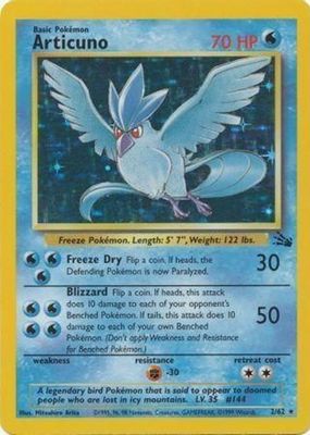 1999 Fossil #02/62 Unlimited Holo