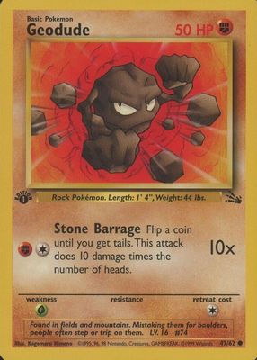 1999 Fossil #47/62 1st Edition