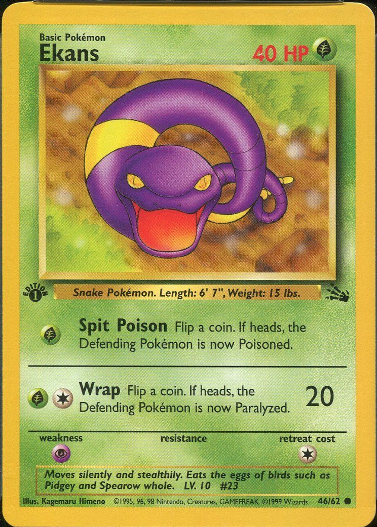 japanese ekans pokemon card Top 15 & Arbok cards Check my website to find graded cards for sale. #pokemon #pokemoncards #pokemoncardsseller #pokemoncardssale #hobby Ekans 2006 Japanese EX: Offense