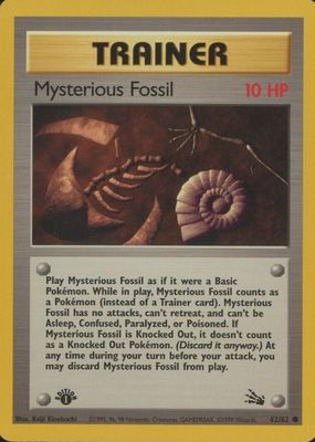 1999 Fossil #62/62 1st Edition