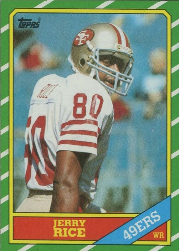 Jerry Rice 1986 Topps #161 Base Rookie SGC 3.5