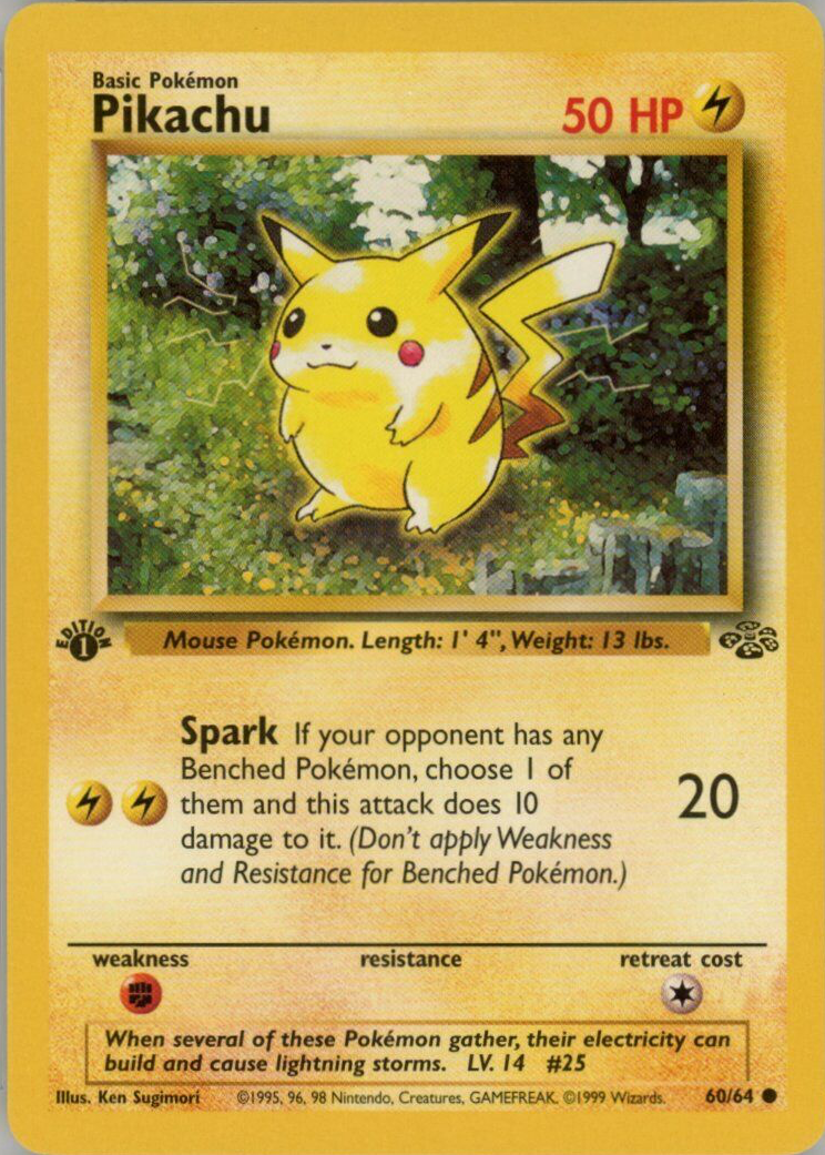 rare upper deck basketball cards Pokemon - Pikachu ex - 063/193 - Ultra Rare