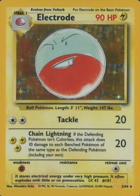 electrode card