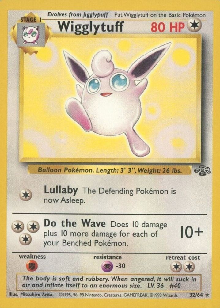 1999 wigglytuff pokemon card PSA 9 Jungle 1st Edition Holo 16/64 have for your premier collection. 1999 Pokemon Jungle Wigglytuff #32