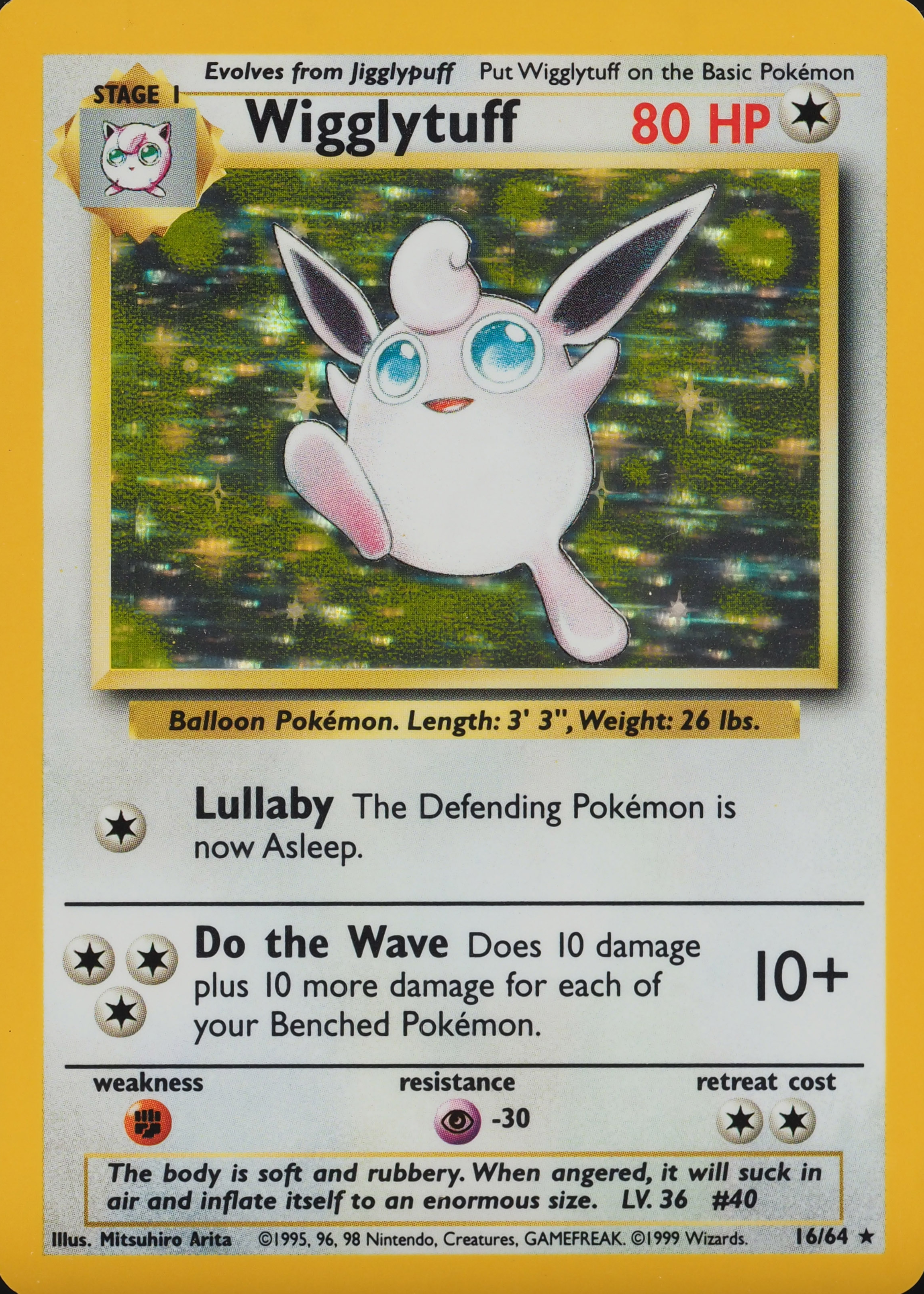 Wigglytuff 1999 Jungle #16/64 Unlimited Holo (No Symbol) Price