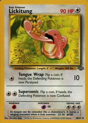 Lickitung 1997 Japanese Jungle #108 Base Price Guide