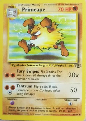 Primeape 2002 Legendary Collection #59 Base Price Guide