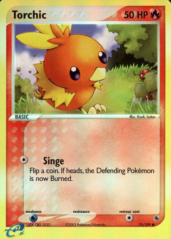 Torchic 2003 EX: Ruby & Sapphire #074/109 Reverse Holo Price
