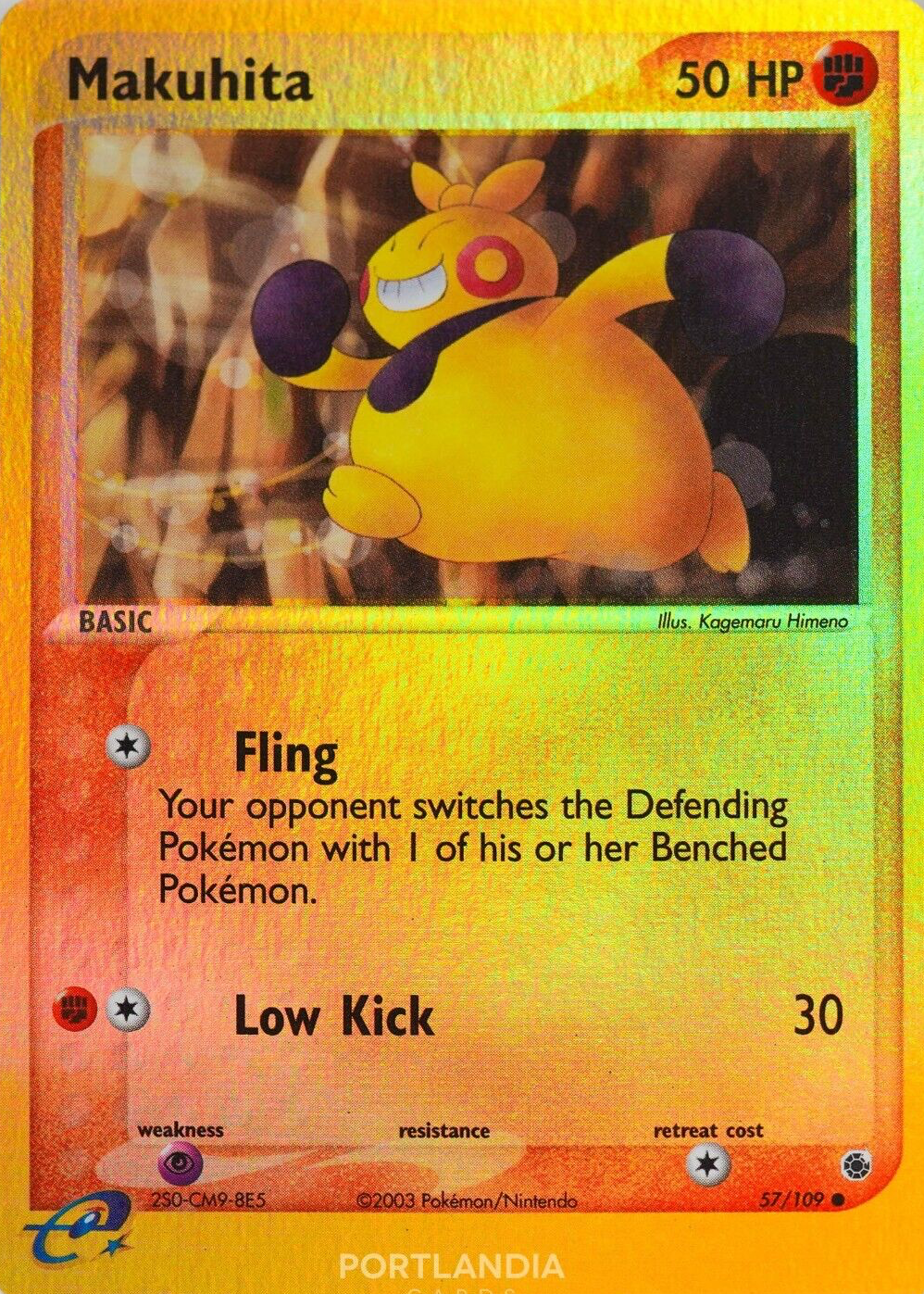 Makuhita 2003 EX: Ruby & Sapphire #057/109 Reverse Holo Price Guide -  Sports Card Investor
