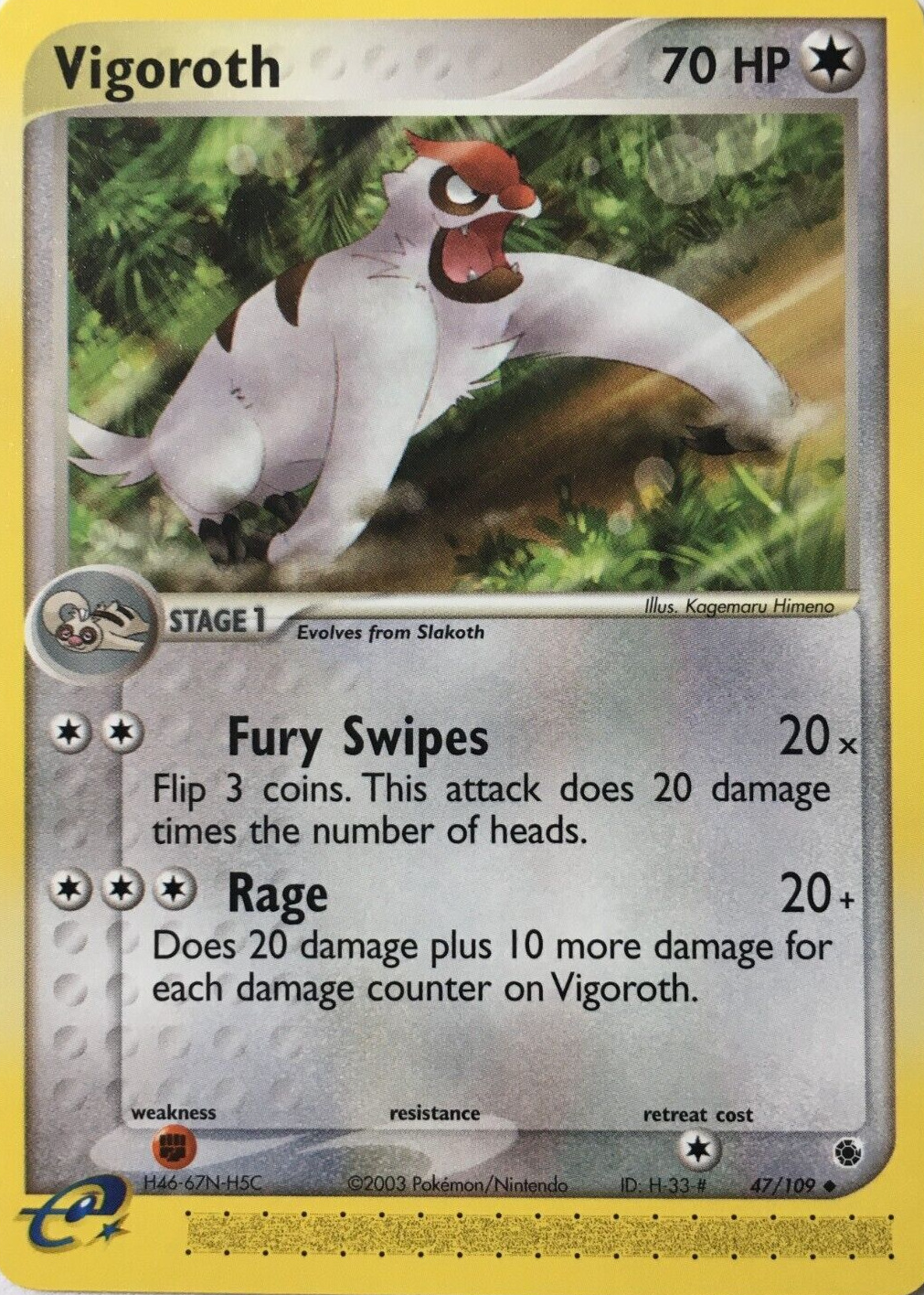 Vigoroth 2003 EX: Ruby & Sapphire #047/109 Base Price Guide - Sports Card  Investor