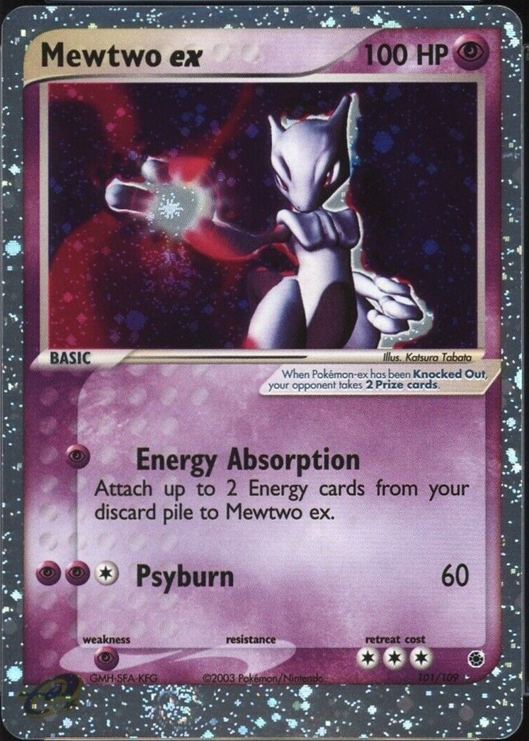 Mewtwo ex 2003 EX: Ruby & Sapphire #101/109 Holo Price Guide