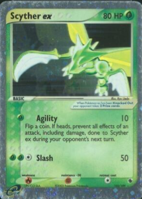 scyther ex pokemon card value - (102) - EX Ruby and Sapphire - Holofoil, Board Games As long as Rockets Scyther ex has any G Energy attached to it Shiny Scyther, Scizor from Shiny