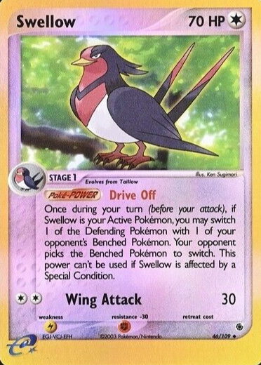 swellow pokemon card value Pokemon Guardians Rising Swellow #104