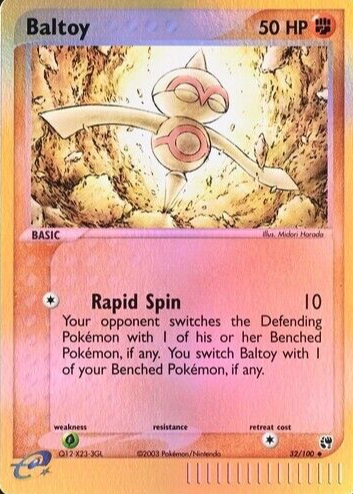 Baltoy 2003 EX: Sandstorm #032/100 Reverse Holo Price Guide - Sports Card  Investor