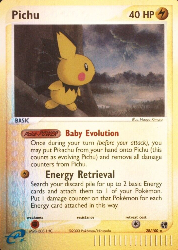 rare pichu card EVERY IN 60 SECONDS | POKEDEXWIKI Power Keepers Type Pichu - KDJL-QR-003 Holo Rare