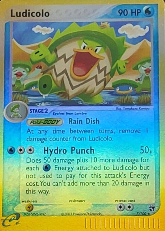 Ludicolo 2003 EX: Sandstorm #007/100 Reverse Holo SGC 9