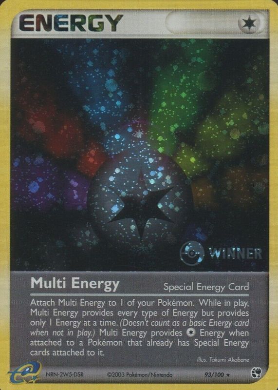 Multi Energy 2003 EX: Sandstorm #093/100 Holo - e-League Winner PSA 8