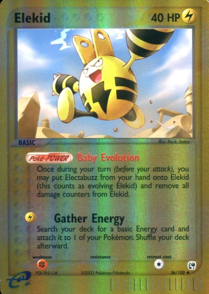 Elekid 2003 EX: Sandstorm #036/100 Reverse Holo Price Guide
