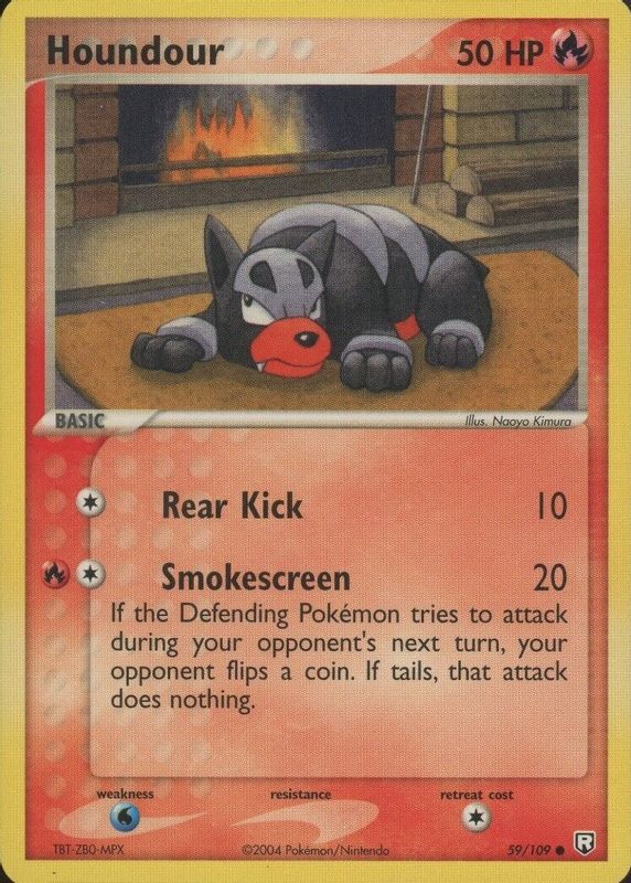 Houndour 2004 EX: Team Rocket Returns #059/109 Base PSA 10