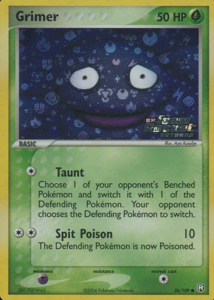 Grimer 2004 EX: Team Rocket Returns #056/109 Reverse Holo Price