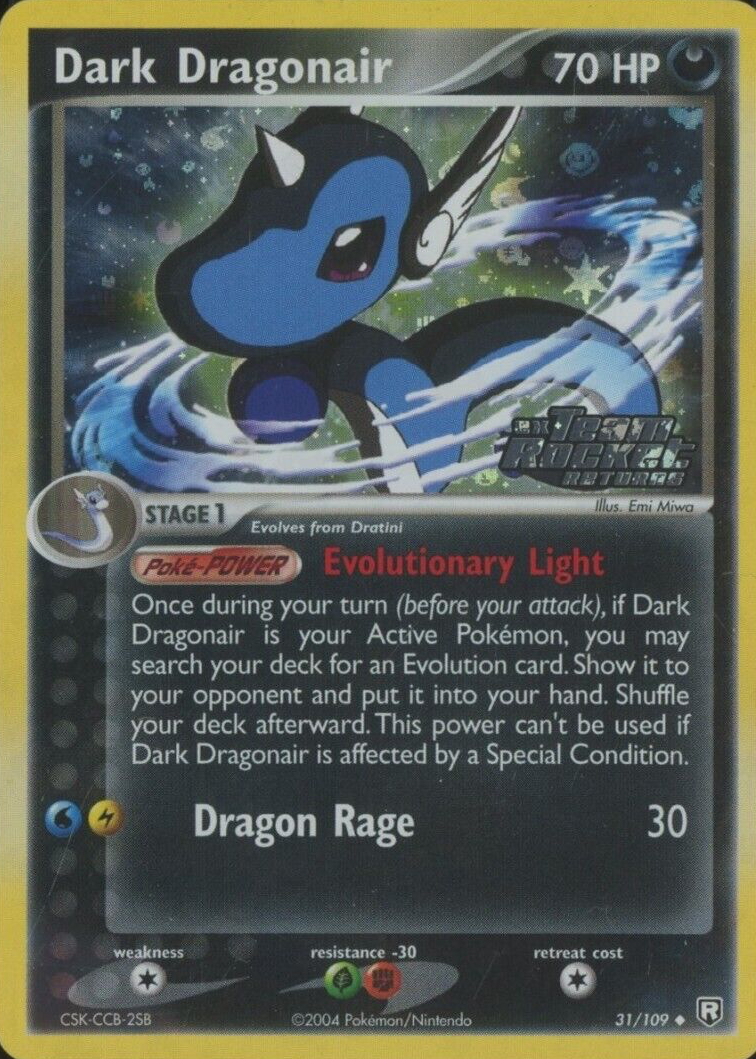 Dark Dragonair 2004 EX: Team Rocket Returns #031/109 Reverse Holo