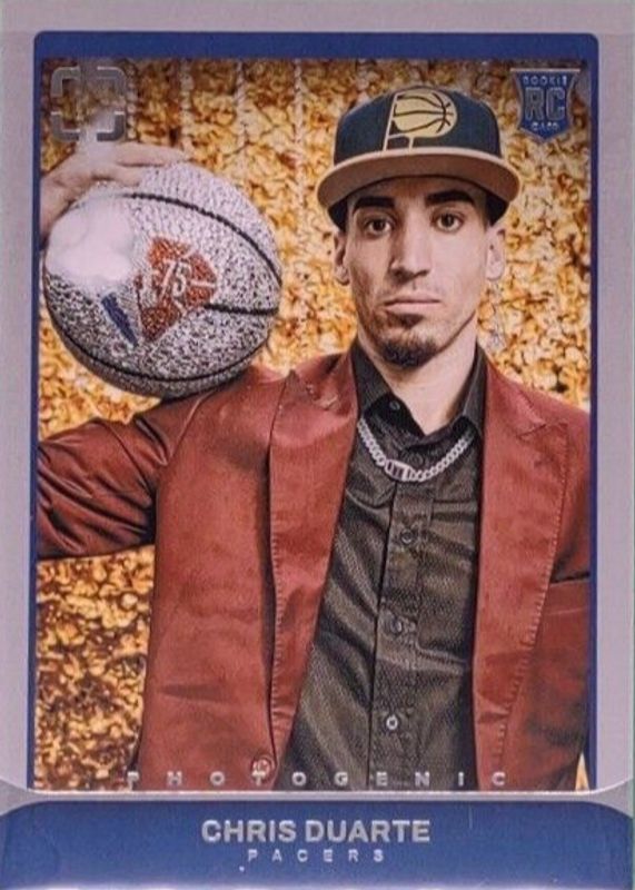 Chris Duarte 2021 Photogenic #103 Silver Rookie RAW