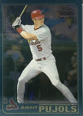 Albert Pujols 2001 Topps Chrome Traded #T99 Rookies of the Year (w 