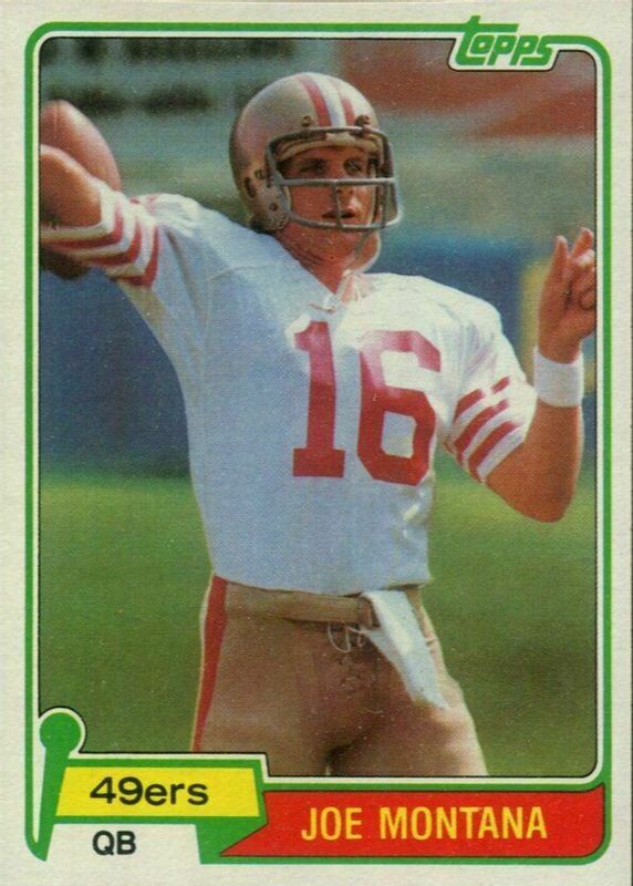 Joe Montana 1981 Topps #216 Base Rookie RAW