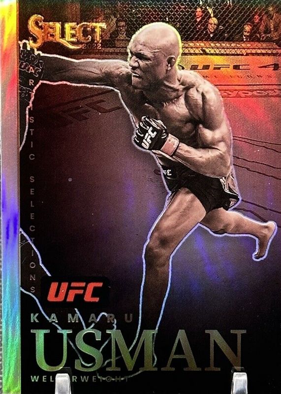 Kamaru Usman 2022 Select UFC #2 Artistic Selections /(SSP) PSA 10