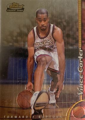 Vince Carter 1998 Topps Finest Base - No Coating Price Guide 