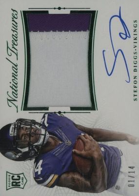 2015 National Treasures #141 Rookie Patch Auto - Numbers Green (/14)