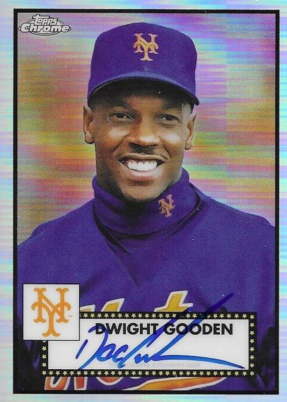 Dwight Gooden 2021 Topps Chrome Platinum Anniversary #PA-DG Refractor Auto /199 SGC 9