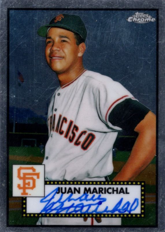 Juan Marichal 2021 Topps Chrome Platinum Anniversary #PA-JMR Autographs PSA 10