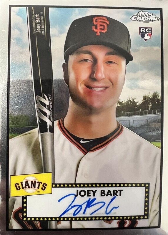 Joey Bart 2021 Topps Chrome Platinum Anniversary #PA-JBT Autographs Rookie SGC 9.5