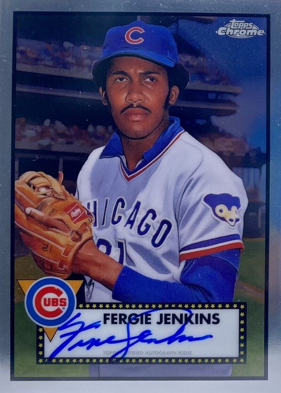 Fergie Jenkins 2021 Topps Chrome Platinum Anniversary #PA-FJ Autographs PSA 10