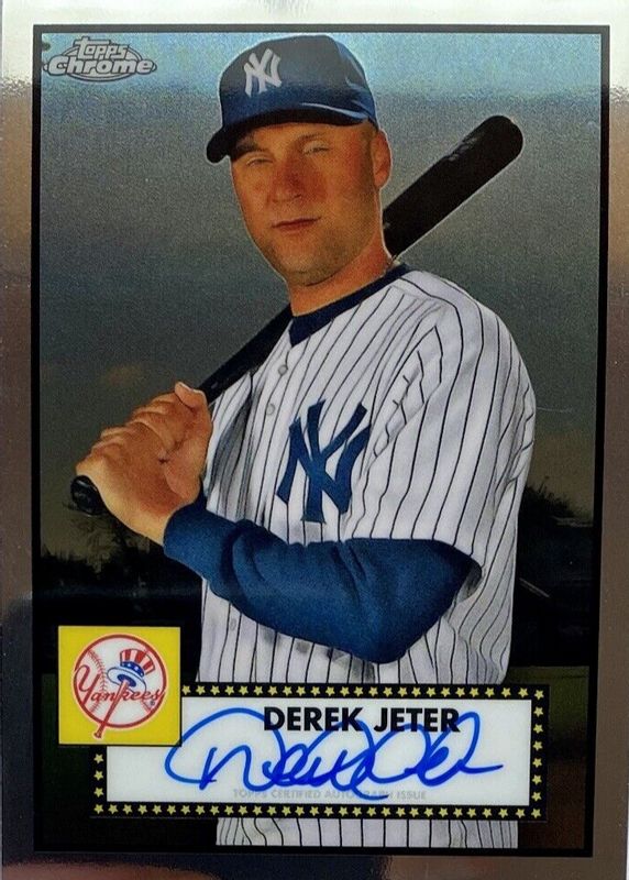 Derek Jeter 2021 Topps Chrome Platinum Anniversary #PA-DJ Autographs SGC 10