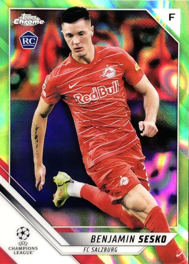 Benjamin Sesko 2021 Topps Chrome UEFA Champions League #187