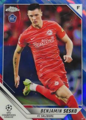 2021 Topps Chrome UEFA Champions League #187 Blue Lava Refractor