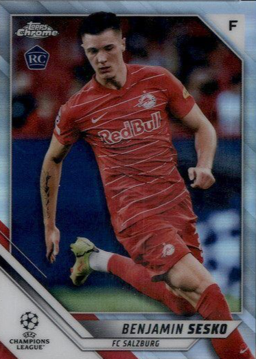Benjamin Sesko 2021 Topps Chrome UEFA Champions League #187