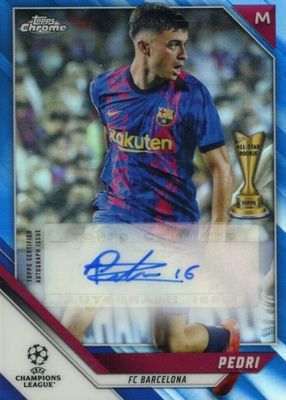 2021 Topps Chrome UEFA Champions League #CA-P Autographs - Blue Refractor /150