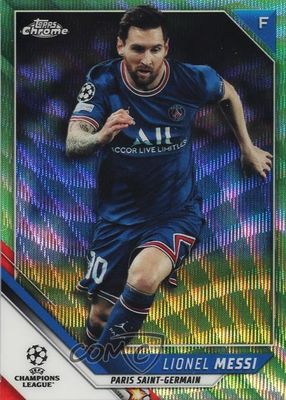2021 Topps Chrome UEFA Champions League #100 Neon Green Wave Refractor /99