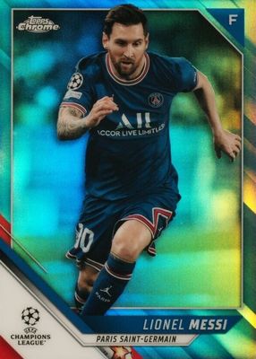 2021 Topps Chrome UEFA Champions League #100 Blue Refractor /150