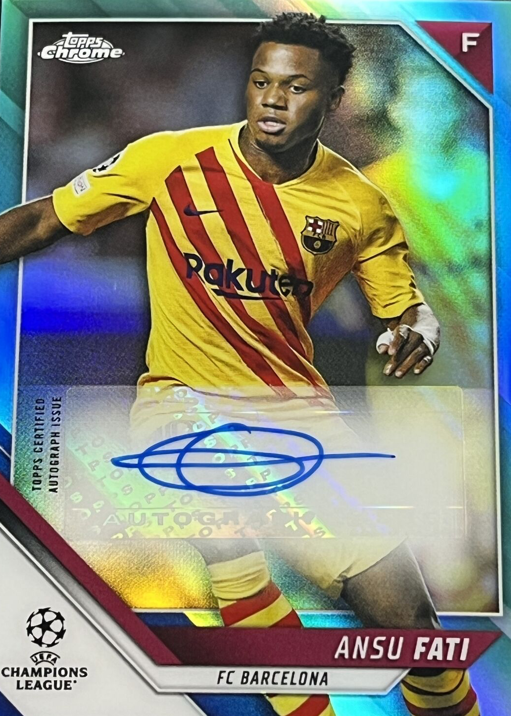 Ausu Fati Autograph Card Panini アンス・ファティ Ausu Fati Autograph Card Panini アンス・ファティ Ausu Fati