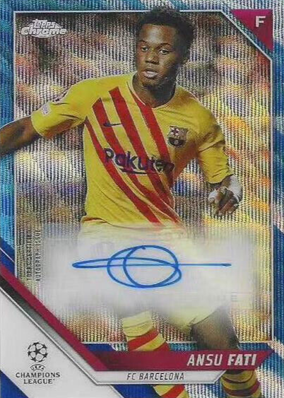 Ansu Fati 2021 Topps Chrome UEFA Champions League #CA-AF