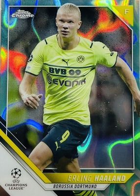 2021 Topps Chrome UEFA Champions League #200 Aqua Lava Refractor