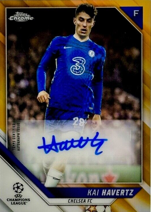 22-23 Topps KAI HAVERTZ ハフェルツ 直筆サインカード Soccer 2022-23 Topps Chrome Single Card Gold 2950 Kai Havertz CA